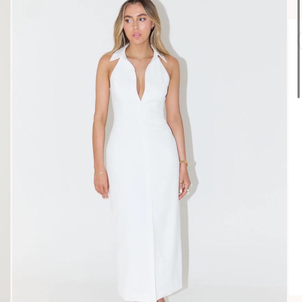 Collar Maxi Dress